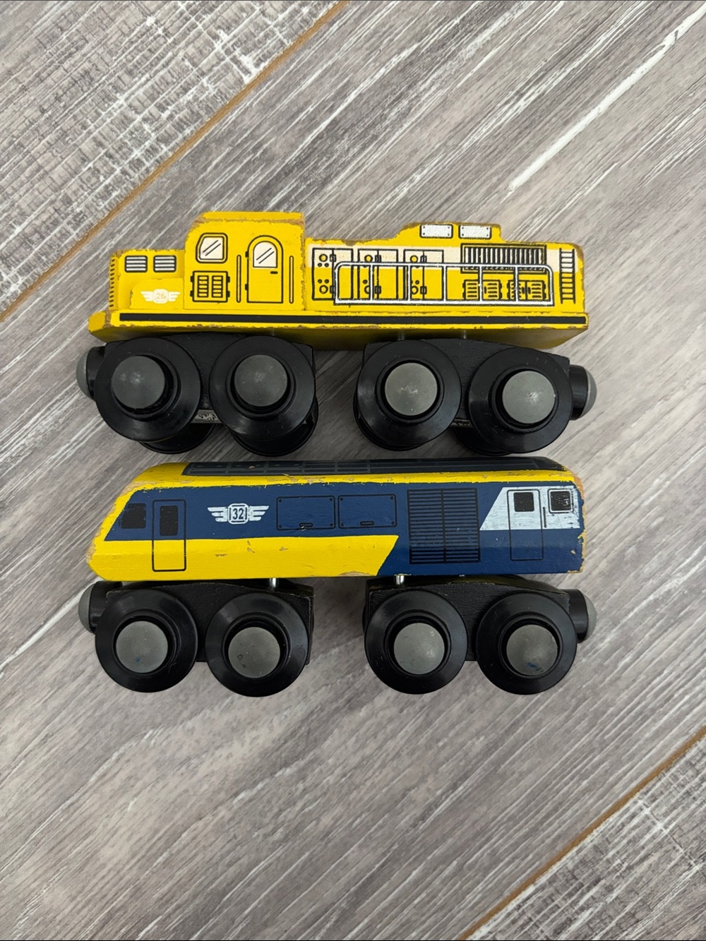Maxim Wooden Train Set - Yellow - Picture 7 of 8